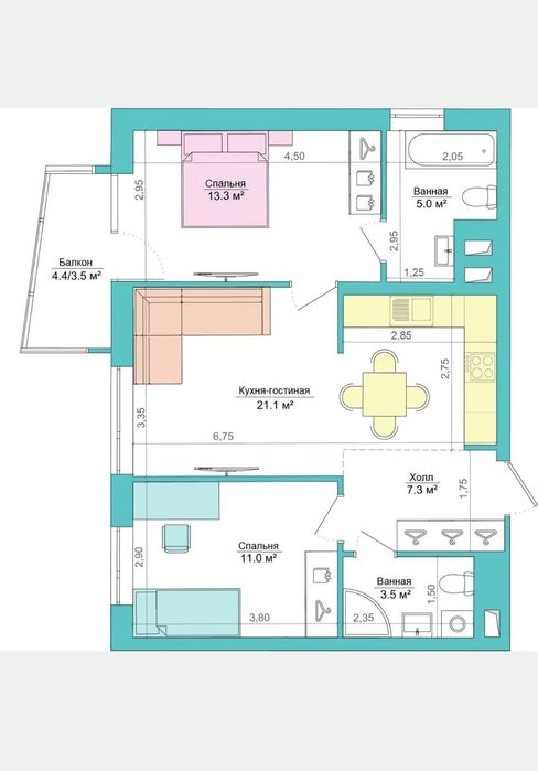 Продажа 3ой квартиры в ЖК Легенда