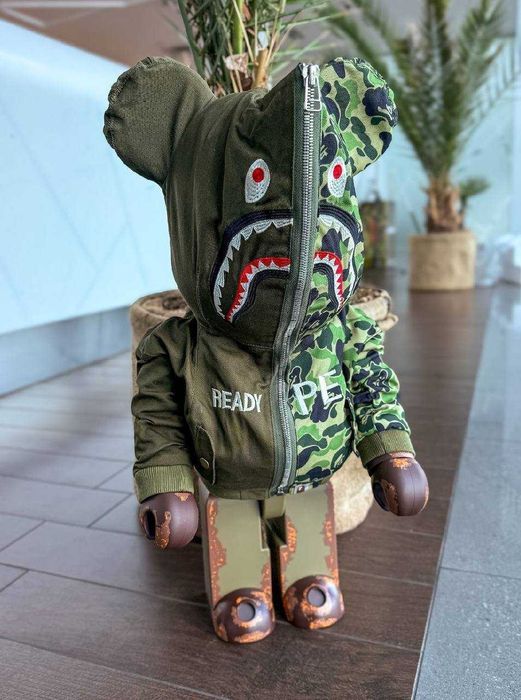 Статуэтка Medicom Bearbrick x A Bathing Ape 1000% 70 cm фигурка Бербрик
