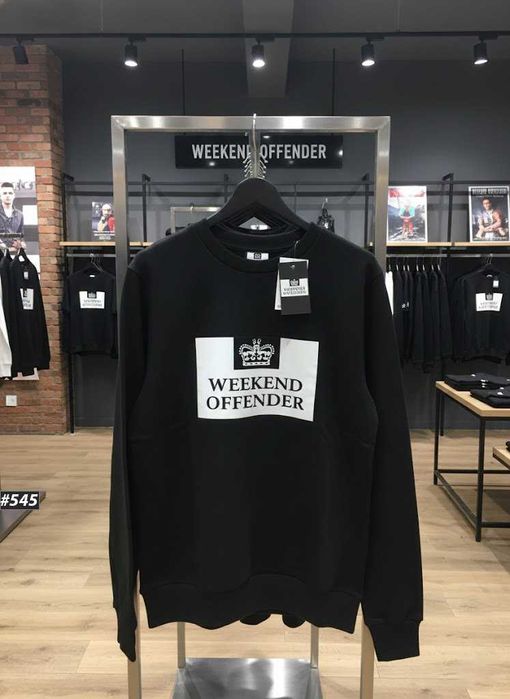 Чорний Світшот Weekend Offender — Кофта WK Prison — XS S M L XL