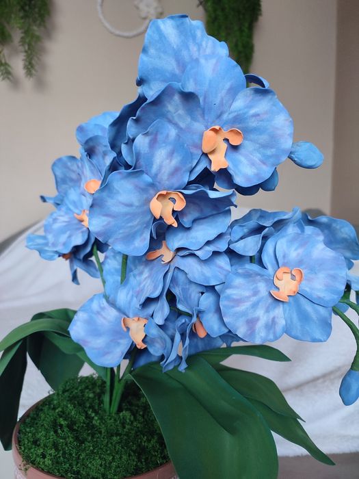 Storczyk - Handmade , Kwiat doniczkowy, Prezent, Dekoracja .