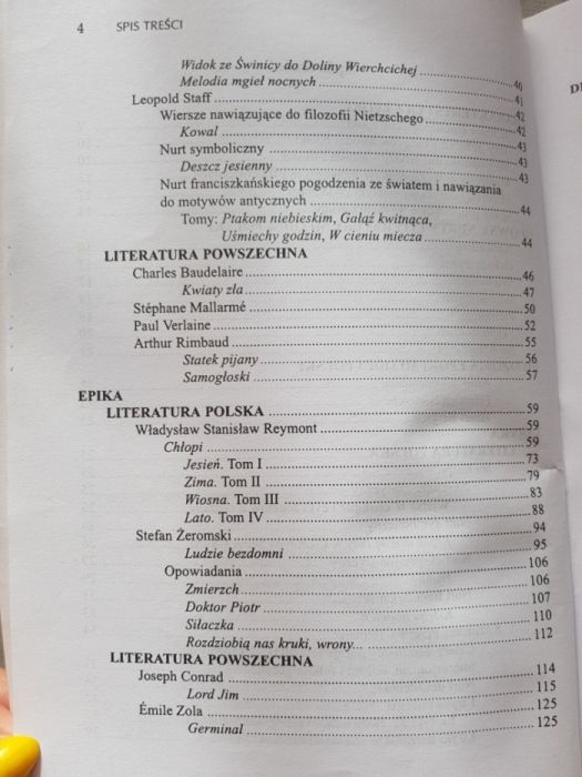 Omówienie lektur Młoda Polska