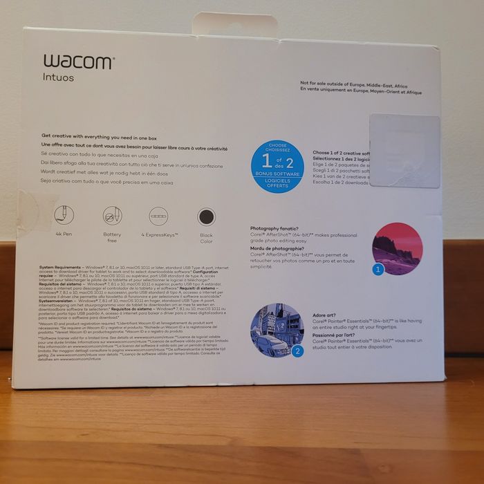 Mesa digitalizadora WACOM INTUOS S