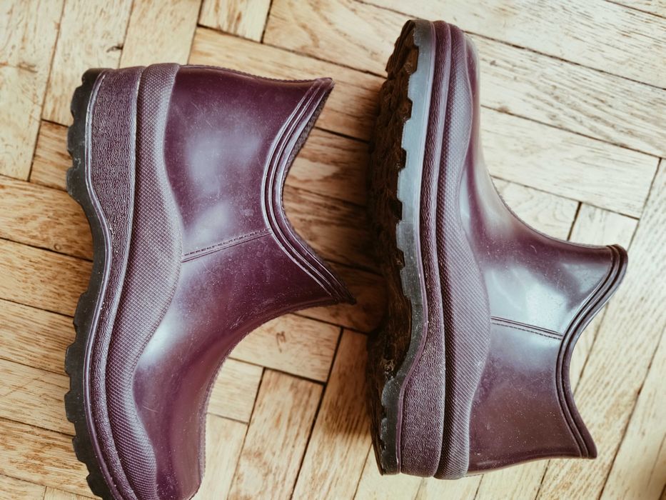 Niskie kalosze bordo rozmiar 38