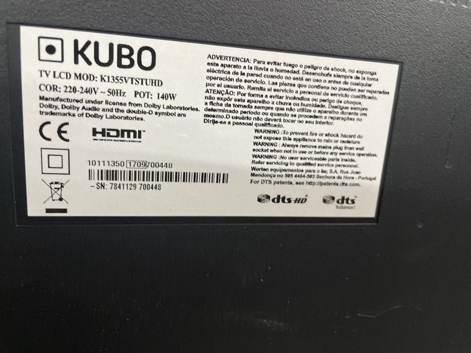 Smart TV 4K Kubo 55”