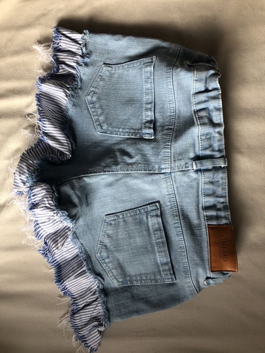 Krotkie spodenki szorty Zara Girls 152 jeansowe jeans 146 na lato