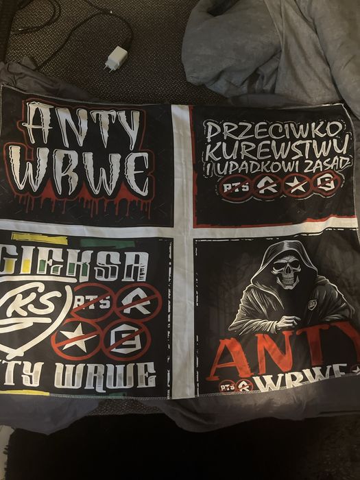 Plakat hooligans anty WRWE