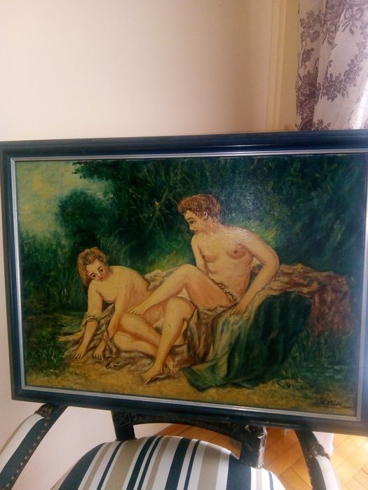 Piękny obraz olej płótno duży