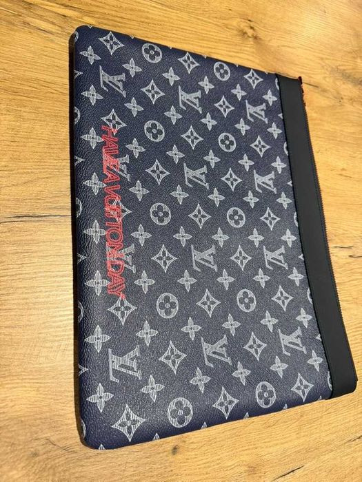 Etui laptop 13" cal monogram granat koral streetwear 35x26 cm