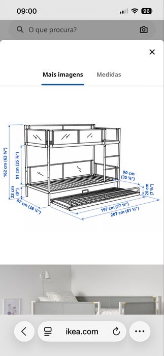 Beliche VITVAL  IKEA+ cama extra