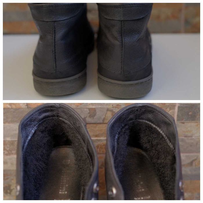 Черевики Baldinini Leather mid boots fur lined Made Italy оригінал 42р