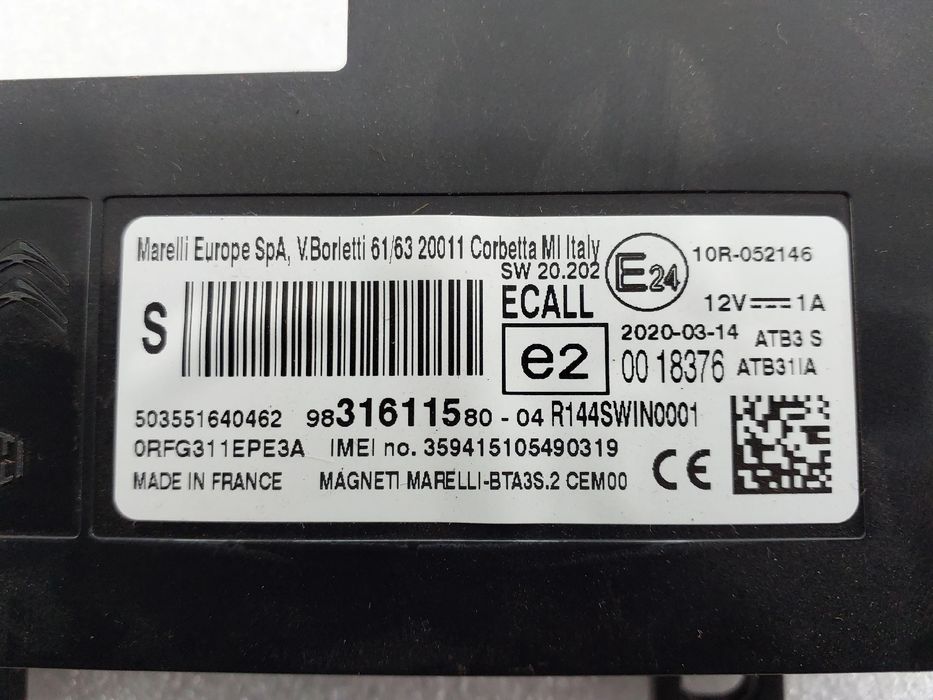 Módulo bluetooth PEUGEOT Partner (K9)