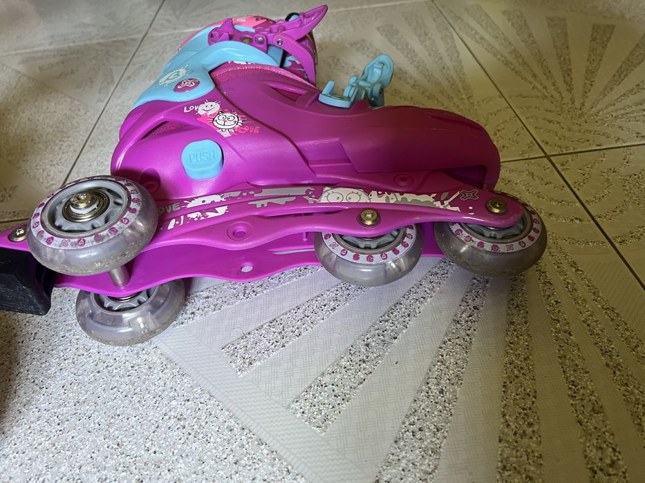 Patins ajustaveis + proteçoes