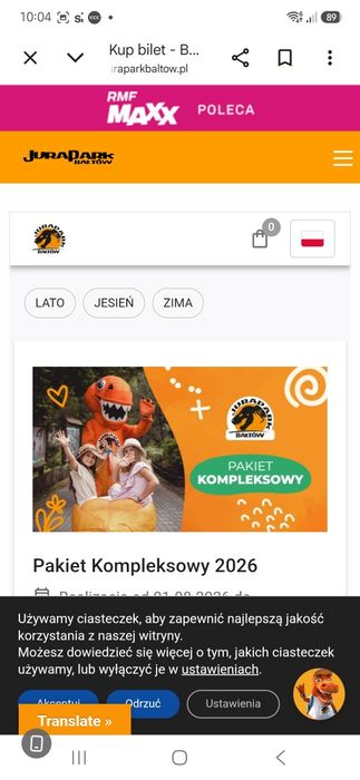 Bilety baltow baltowski kompleks turystyczny