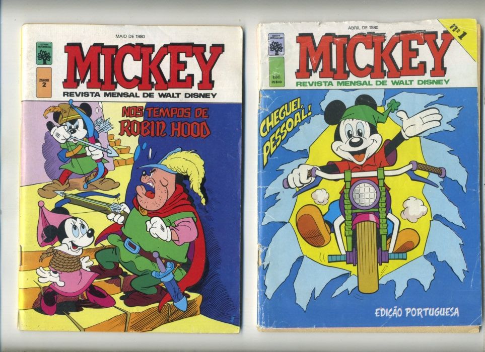 Mickey - do 1 ao 36, anos 80 (34 numeros)