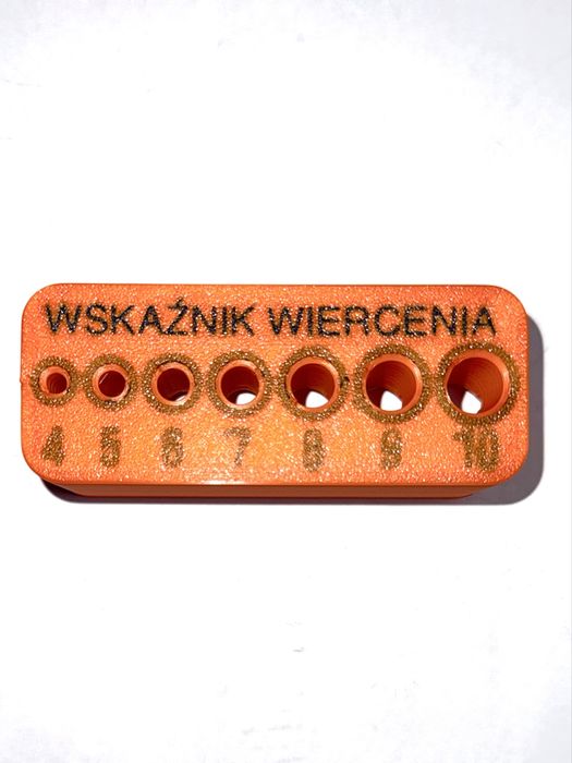 Szablon do precyzyjnego wiercenia 4-10mm w kołkach- przyrząd stolarski