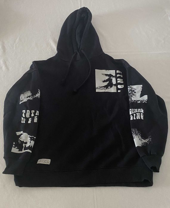 Hoodie preto Pull&Bear