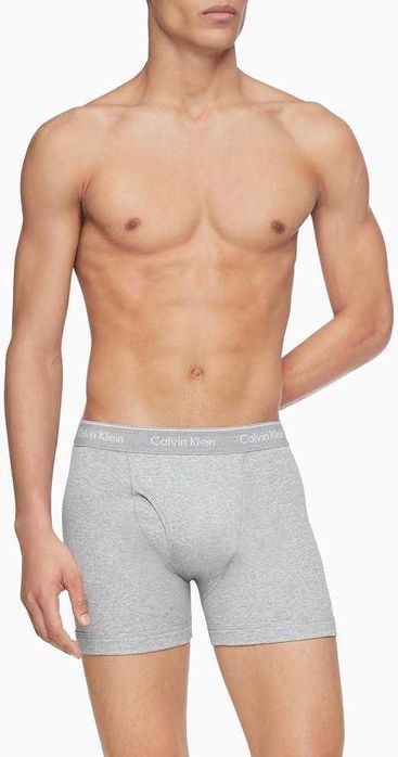 Білизна чоловіча труси боксери Calvin Klein набір 3 шт сірі