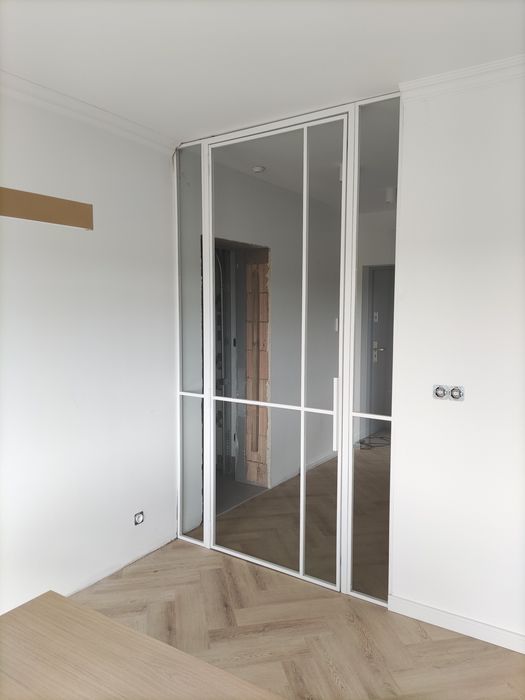 Drzwi loftowe, industrialne, przeszklenie, loft