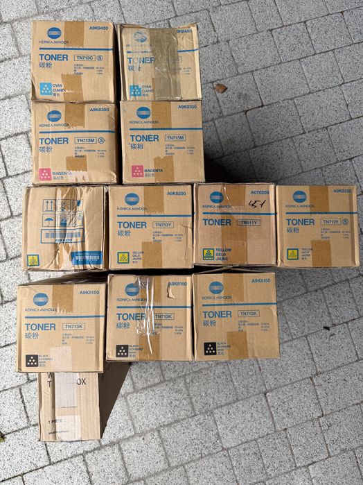 Konica Minolta TN-713 KOMPLET CMYK oryginalne tonery