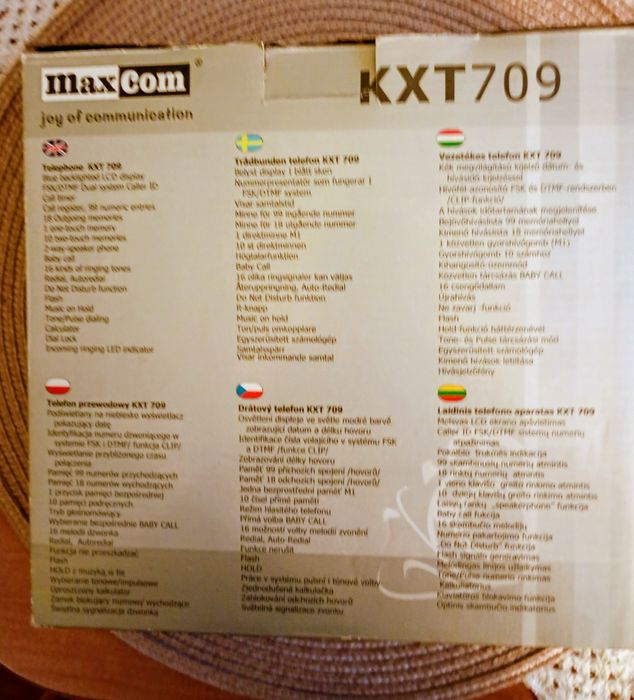 Aparat telefoniczny przewodowy KXT709