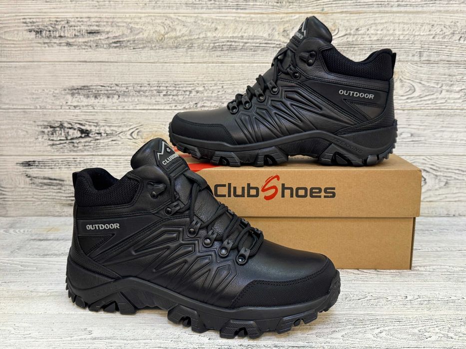 Шкіряні черевики з термо прокладкою CLUBSHOES Натуральна шкіра! р40-45