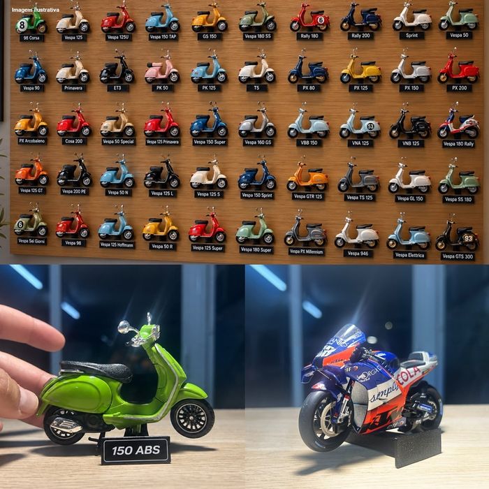 Expositor / suporte para miniaturas