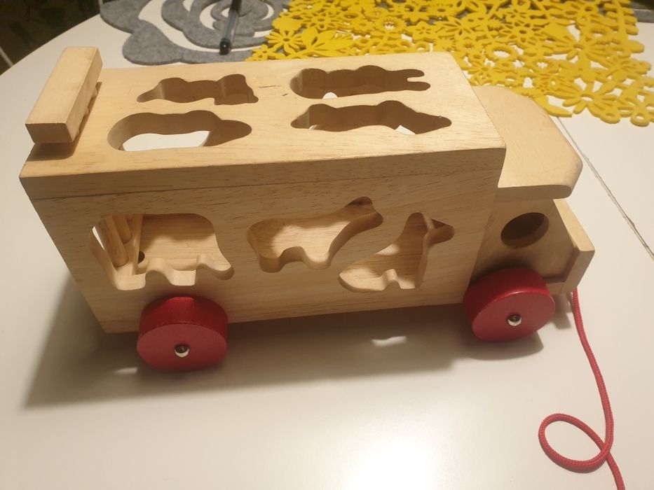 Samochod auto sorter ze zwierzetami BIGJIGS Toys
