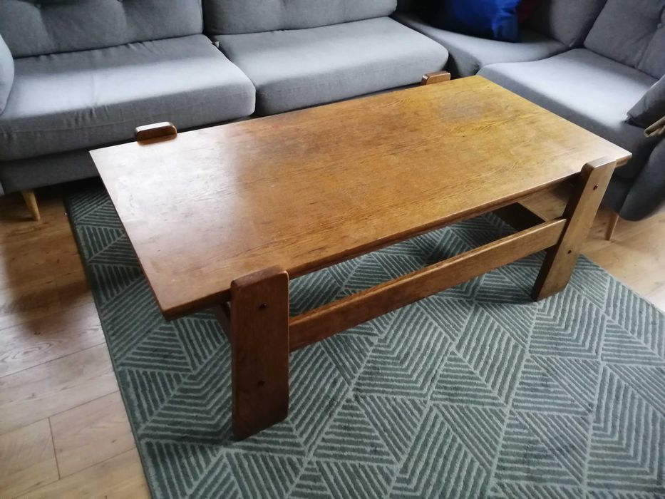 Ława, stolik kawowy, dąb, vintage