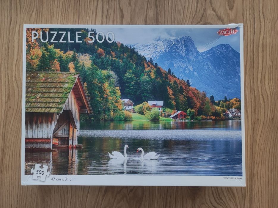 Puzzle łabędzie na jeziorze 500 elementów