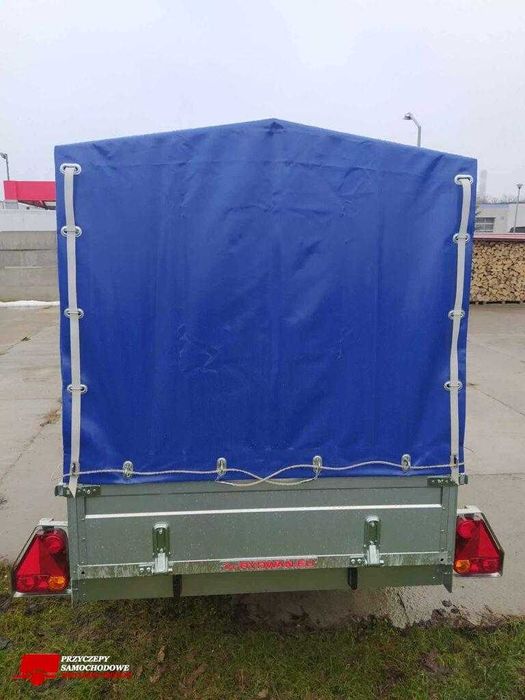 Przyczepa lekka Rydwan model A750/D2 wym 245x125 profesjonalna resor