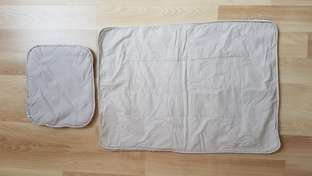 Minky poduszka i kocyk do wózka firmy TY i MY