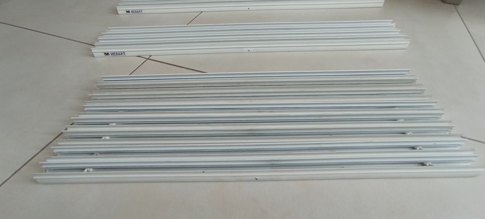 Profile aluminiowe / Ramki do rolet plisowanych 16 sztuk