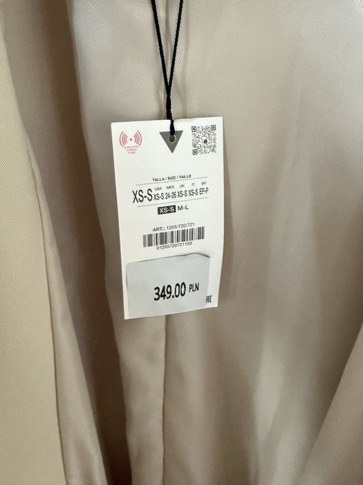 Nowy plaszcz dlugi klasyczny trencz oversize prochowiec zara