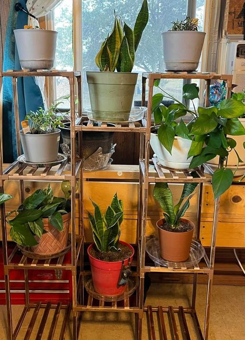 Duży kwietnik stojak na kwiaty na 10 doniczek dom ogród taras półki