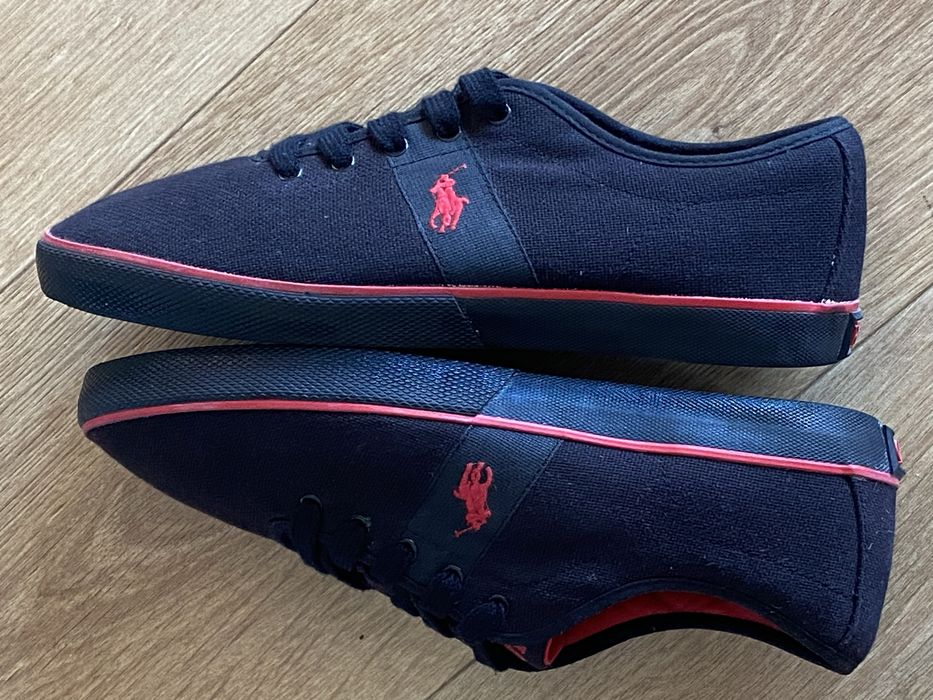 Ralph Lauren Polo tenisówki 44 czarne męskie