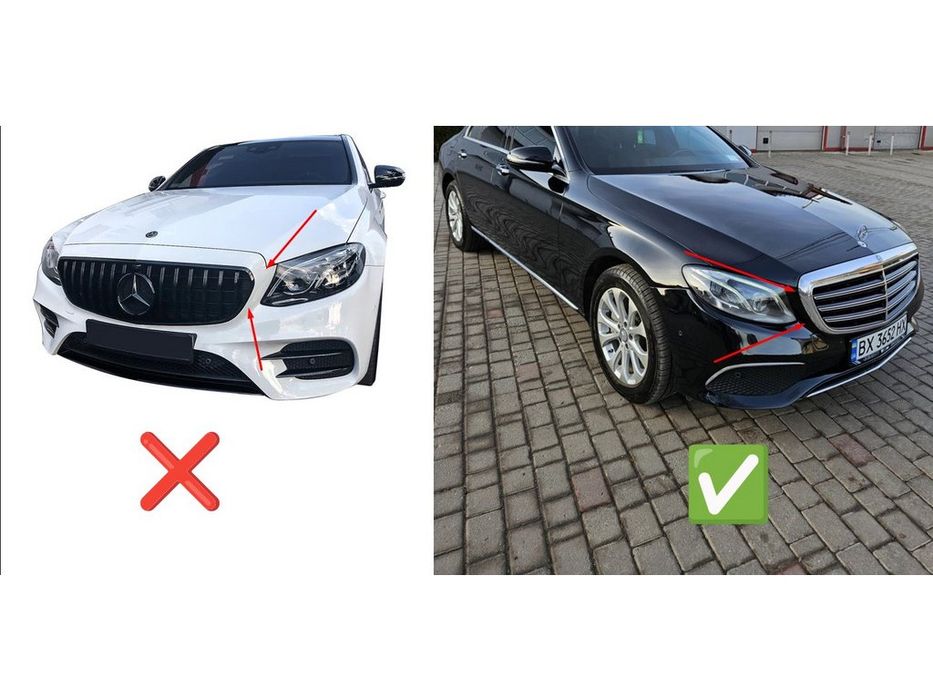 Mercedes E-сlass W213 Решітка BRB (для Classic і Exclusive, 2016-2019)