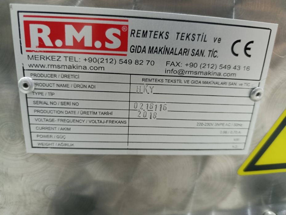 Тістоділитель Тістоділильна машина RMS