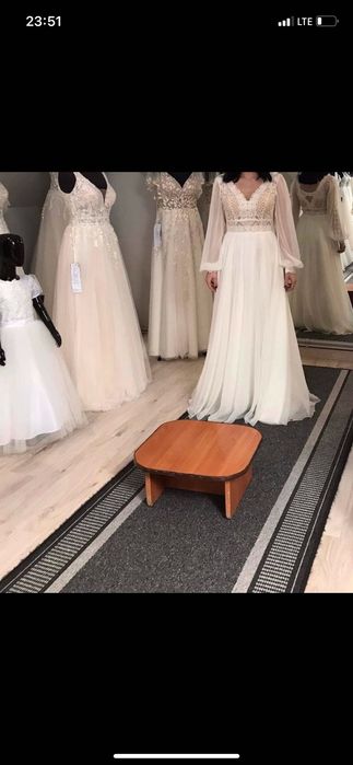 Suknia Ślubna Ciążowa styl BOHO