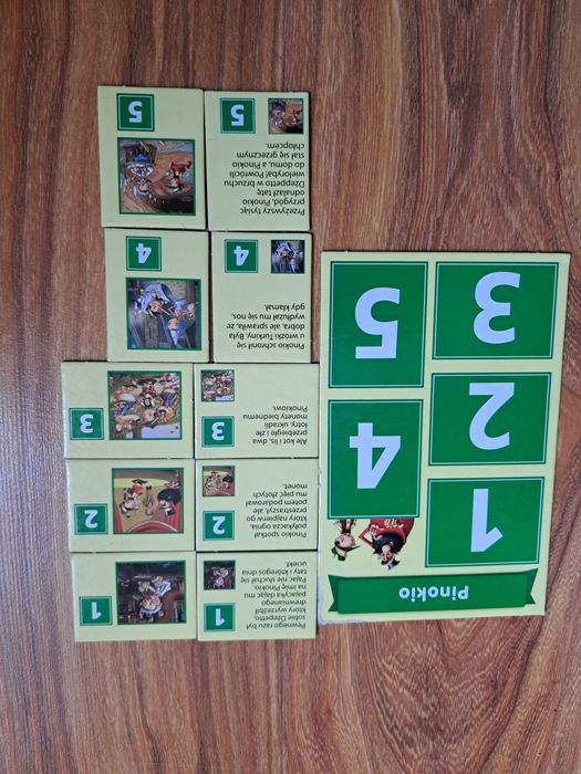 Bajkowa gra z loteryjką i grą pamięciowa