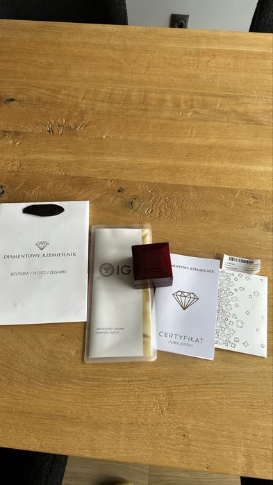 Pierscionek zareczynowy 1.1ct vvs2 rozm 10