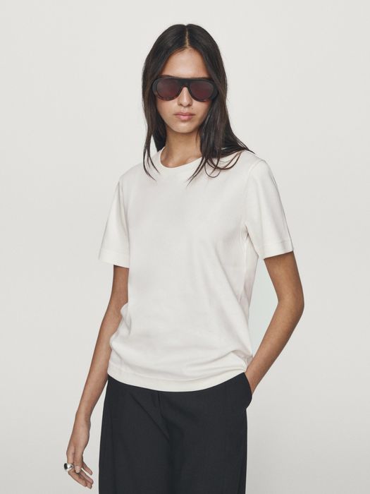 Massimo Dutti футболка XS/S оверсайз, нова, щільна бавовна, бавовняна