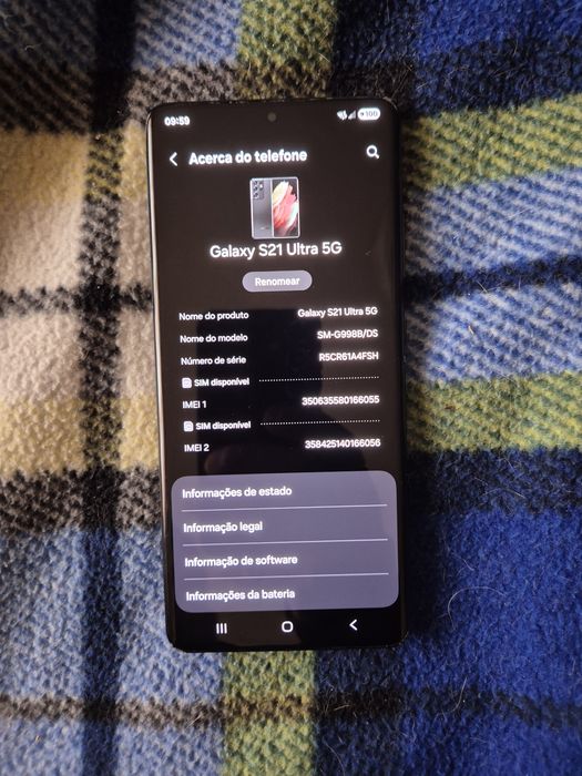Tenho para venda este samsung s21 ultra  5G