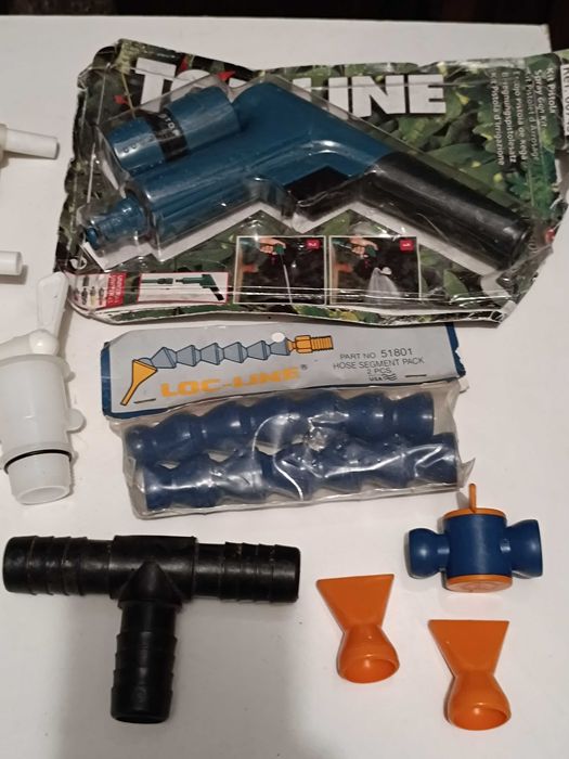 Conjunto de Mangueira Torneiras e adaptadores de rega