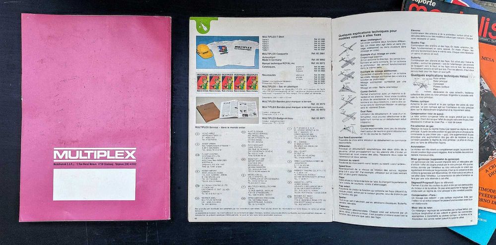 Catálogos de Aeromodelismo Antigos