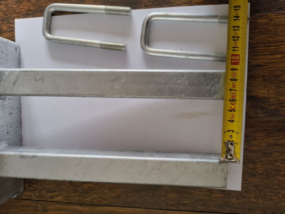 Mocowanie z rolką  podlodziową plus dwa cybanty