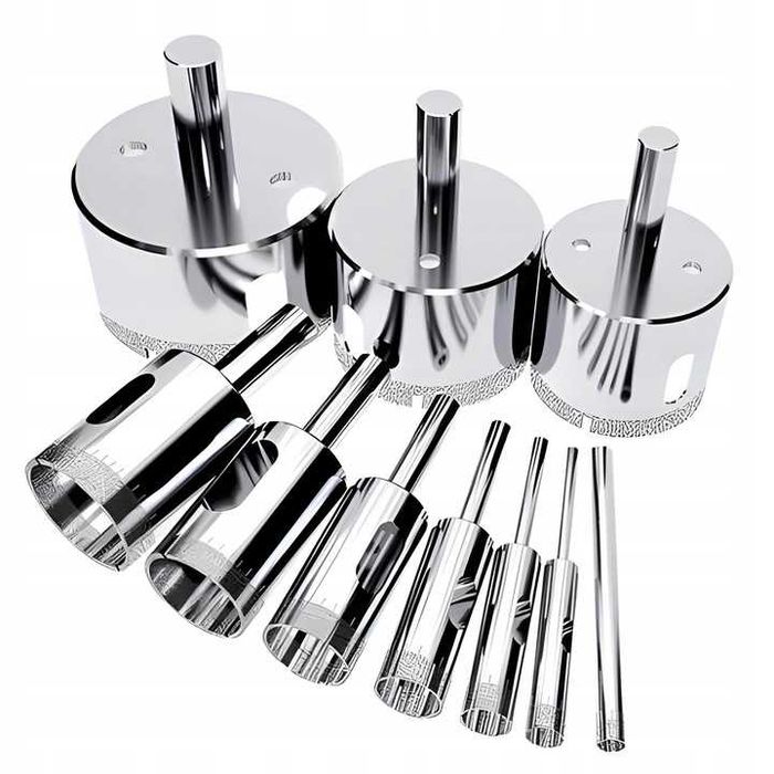 Otwornice diamentowe do płytek gresu szkła koronka zestaw 10szt 6–68mm