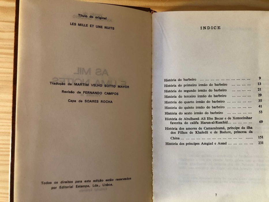 As Mil e uma Noites (Capa  dura) - 6 Volumes - Antoine Galland