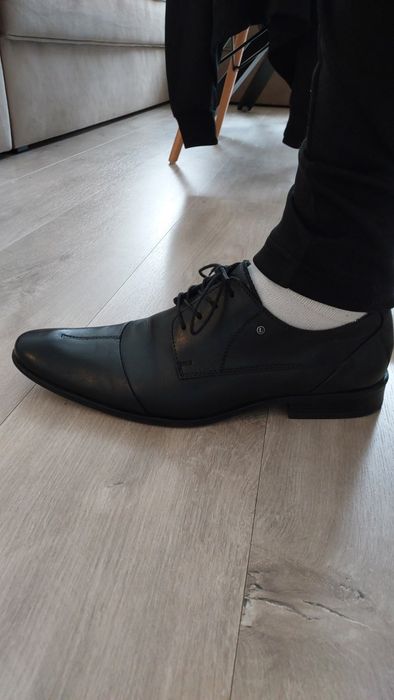 Półbuty eleganckie Lasocki skórzane