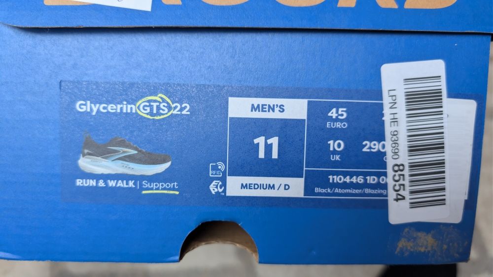 Jak nowy - Brooks Glycerin GTS 22, r. 45 (29 cm.) - dost. gratis