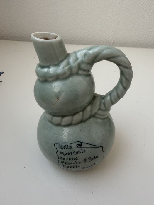 Garrafa Água Ardente Antiga Porcelana Engenho S. João Recife (Usado)